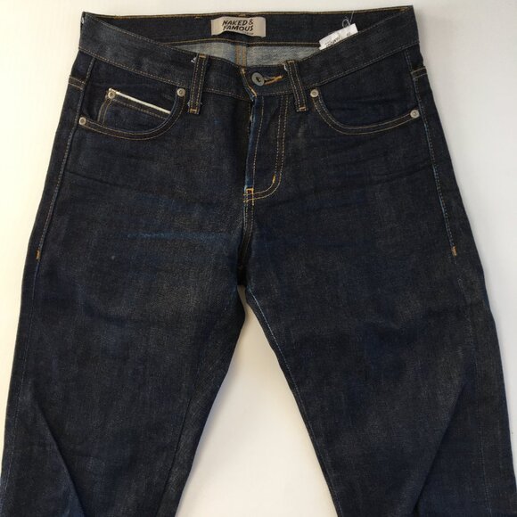 Naked & Famous Skinny Guy Selvedge Button Fly Jeans 29 - Picture 2 of 11